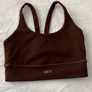 Set Active Luxform Scoop Y Bra in Coco XS